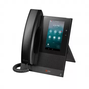 Telefone empresarial HP Poly CCX 400 com Open SIP e compatível com PoE