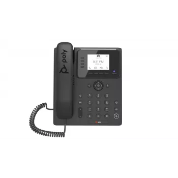 Telefone IP de secretária Poly HP CCX 350 Microsoft Teams, compatível com PoE, telefone empresarial