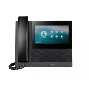 Telefone empresarial HP Poly CCX 600 com Open SIP e compatível com PoE