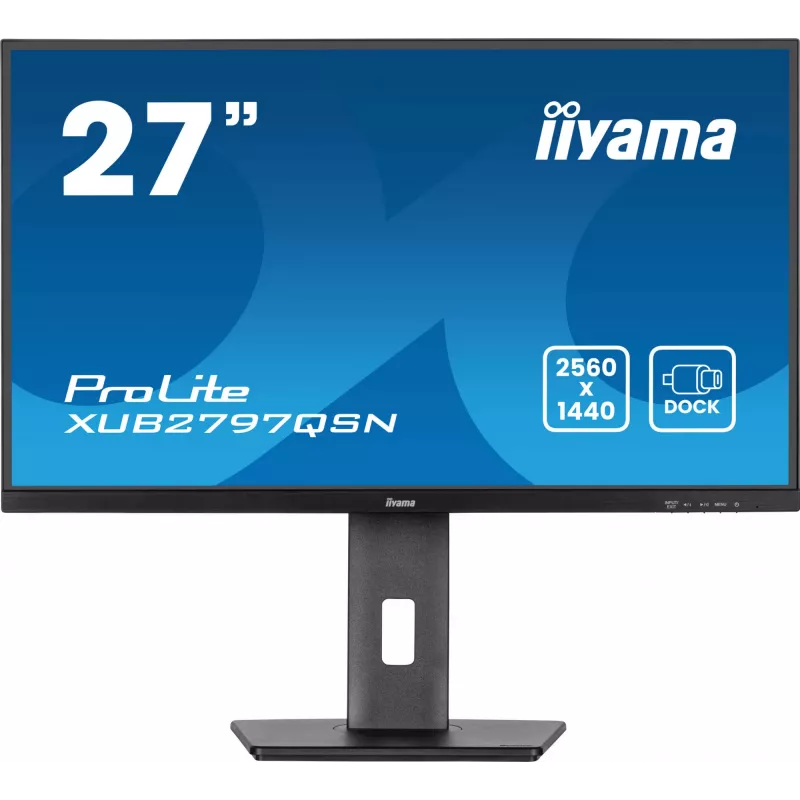 Monitor de computador iiyama ProLite XUB2797QSN-B2 68,6 cm (27 polegadas) 2560 x 1440 píxeis Quad HD LED preto