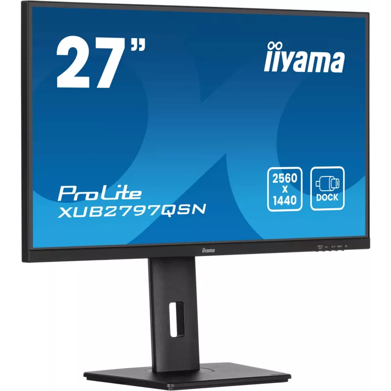 Monitor de computador iiyama ProLite XUB2797QSN-B2 68,6 cm (27 polegadas) 2560 x 1440 píxeis Quad HD LED preto