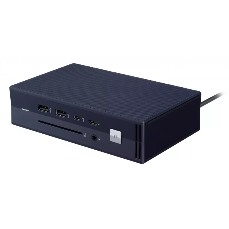 Docking station ASUS SimPro Dock 2 com fios Thunderbolt 3 — HDMI 2.0, DP 1.4, VGA, 3x USB-A, TB3-Host, Gigabit Ethernet, fechadura Kensington