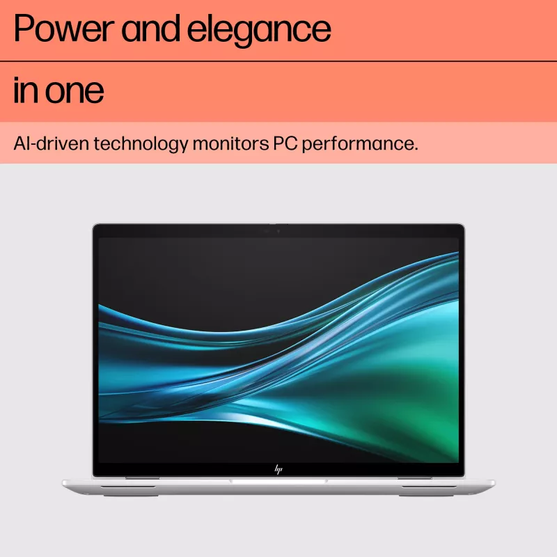HP Elite x360 1040 G11 A26QTEA portátil 2 em 1, Intel Core Ultra 7 155H, 35,6 cm (14 polegadas) 2,8K (2880 x 1800) ecrã tátil OLED, 32 GB LPDDR5x, 1 TB SSD NVMe, Intel Arc Graphics, Wi-Fi 7, Windows 11 Pro, teclado alemão, prateado