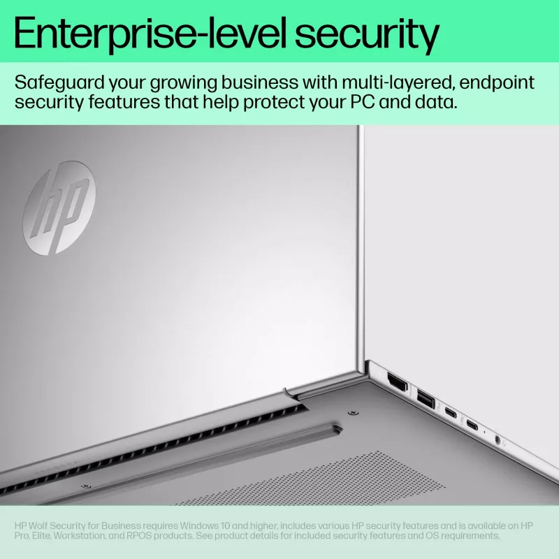 HP ProBook 460 G11 Intel Core Ultra 5 125U Portátil 40,6 cm (16 inch) WUXGA 16 GB DDR5-SDRAM Wi-Fi 6E (802.11ax) Windows 11 Pro PC com IA prateado