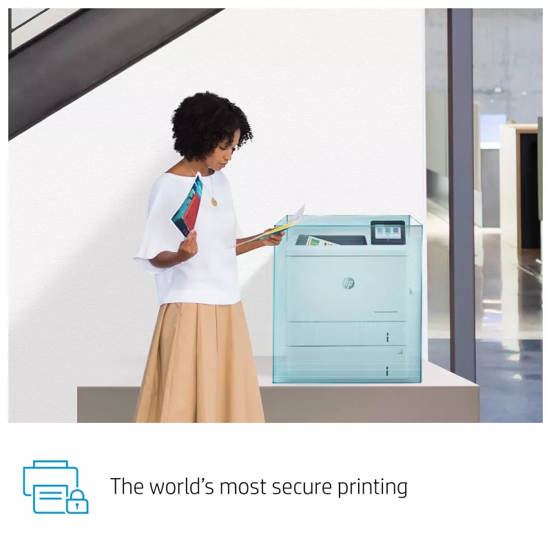 HP Color LaserJet Enterprise M555x, Laser, Cor, 1200 x 1200 DPI, A4, 38 ppm, impressão frente e verso
