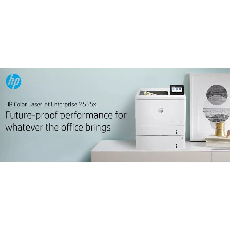 HP Color LaserJet Enterprise M555x, Laser, Cor, 1200 x 1200 DPI, A4, 38 ppm, impressão frente e verso