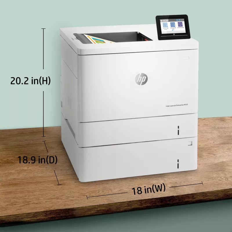 HP Color LaserJet Enterprise M555x, Laser, Cor, 1200 x 1200 DPI, A4, 38 ppm, impressão frente e verso