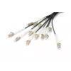 Cabo breakout DIGITUS - 12 fibras OM4 LC/UPC-LC/UPC cor universal preto 100 m