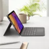 Capa de teclado Folio Touch LOGITECH com retroiluminação e trackpad Oxford cinzento para iPad Air (4.ª geração) alemão Qwertz