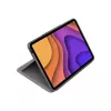 Capa de teclado Folio Touch LOGITECH com retroiluminação e trackpad Oxford cinzento para iPad Air (4.ª geração) alemão Qwertz