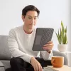 Capa de teclado Folio Touch LOGITECH com retroiluminação e trackpad Oxford cinzento para iPad Air (4.ª geração) alemão Qwertz