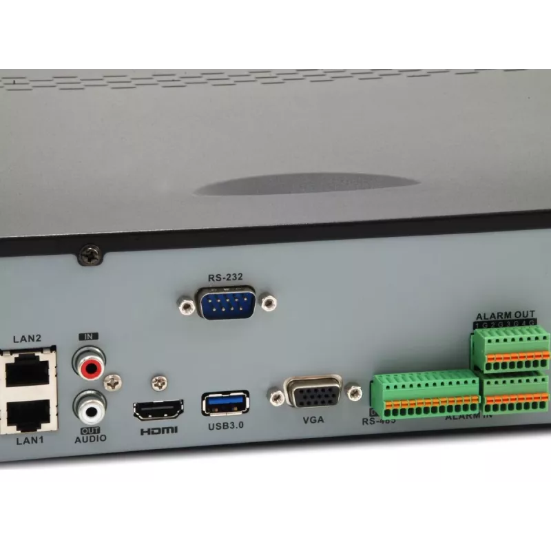 Gravador de vídeo em rede LevelOne NVR-1332 4 baías H.265 32 canais 3840x2160