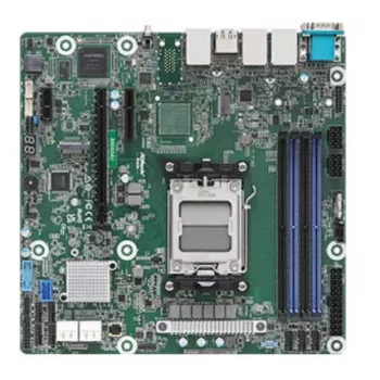 Placa-mãe ASRock B650D4U micro ATX servidor AMD B650 Express Socket AM5 DDR5, 4x DIMM, 32GB, 2x LAN, IPMI, 4x SATA III, M.2