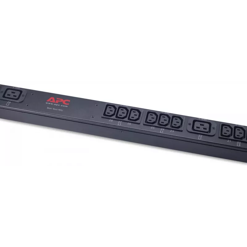 Unidade de distribuição de energia (PDU) APC Rack PDU, Basic, Zero U, 11 kW, 230V, (36) C13 & (6) C19 42 saídas CA 0U preto
