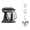 Máquina de cozinha KITCHENAID ARTISAN 5KSM185PS — taça de aço inoxidável 4,8 L, 300 W, 10 velocidades, preta
