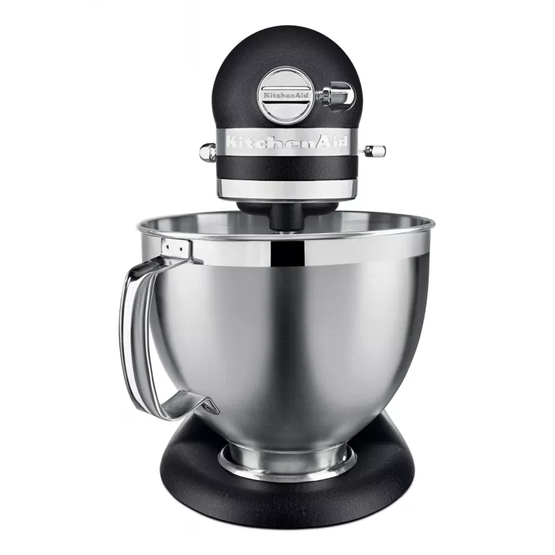 Máquina de cozinha KITCHENAID ARTISAN 5KSM185PS — taça de aço inoxidável 4,8 L, 300 W, 10 velocidades, preta