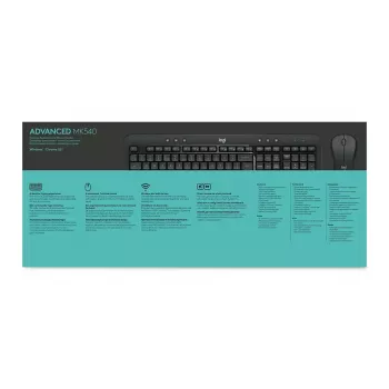 Conjunto de teclado e rato sem fios LOGITECH Mk540 Advanced - Azerty belga