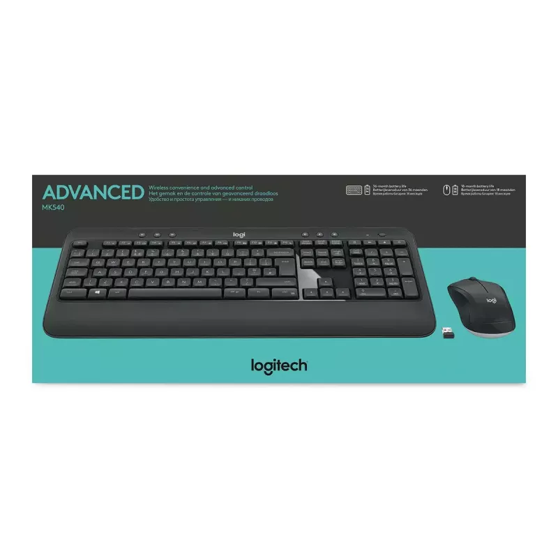 Conjunto de teclado e rato sem fios LOGITECH Mk540 Advanced - Azerty belga