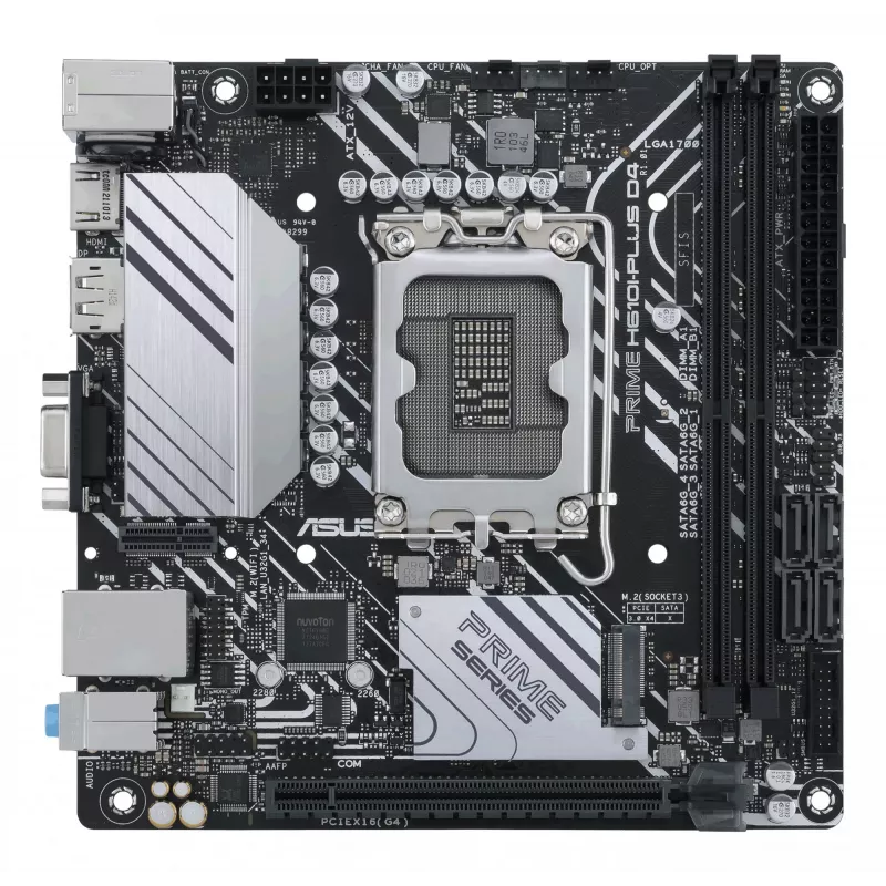 Placa-mãe ASUS PRIME H610I-PLUS D4-CSM Intel H610 LGA 1700 mini ITX