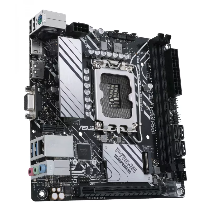 Placa-mãe ASUS PRIME H610I-PLUS D4-CSM Intel H610 LGA 1700 mini ITX