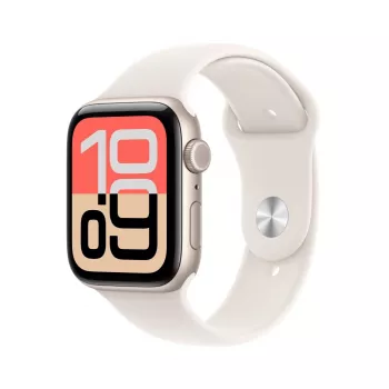APPLE Watch SE 3 GPS + Cellular 44mm Caixa de alumínio Starlight com pulseira desportiva Starlight S/M