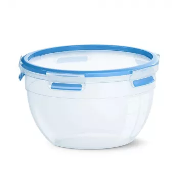 EMSA CLIP & CLOSE N10114 Recipiente redondo 2,6 L Azul, Transparente 1 unidade