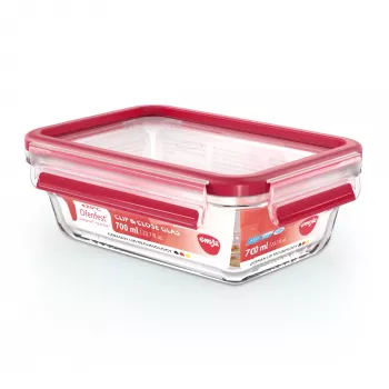 EMSA CLIP & CLOSE N10406 Caixa retangular 0,7 L Transparente 1 unidade