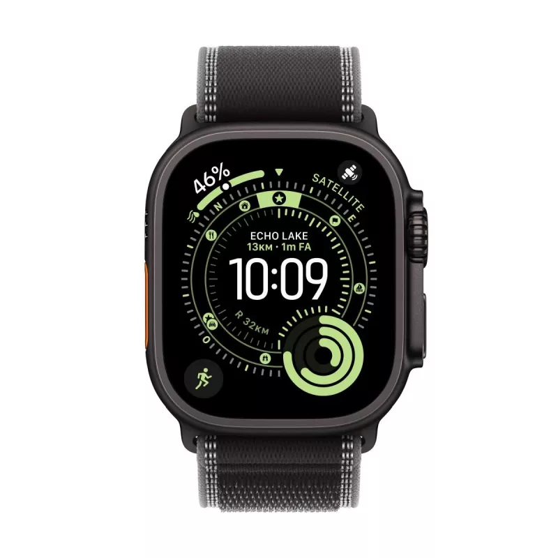 APPLE Watch Ultra 3 (2025) LTE 49mm Caixa de titânio com Trail Loop M/L - Preto/Cinzento-escuro