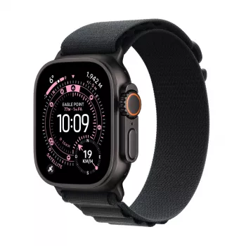 Smartwatch Apple Watch Ultra 3 GPS + Cellular 49mm Caixa de titânio preto com Alpine Loop preto médio