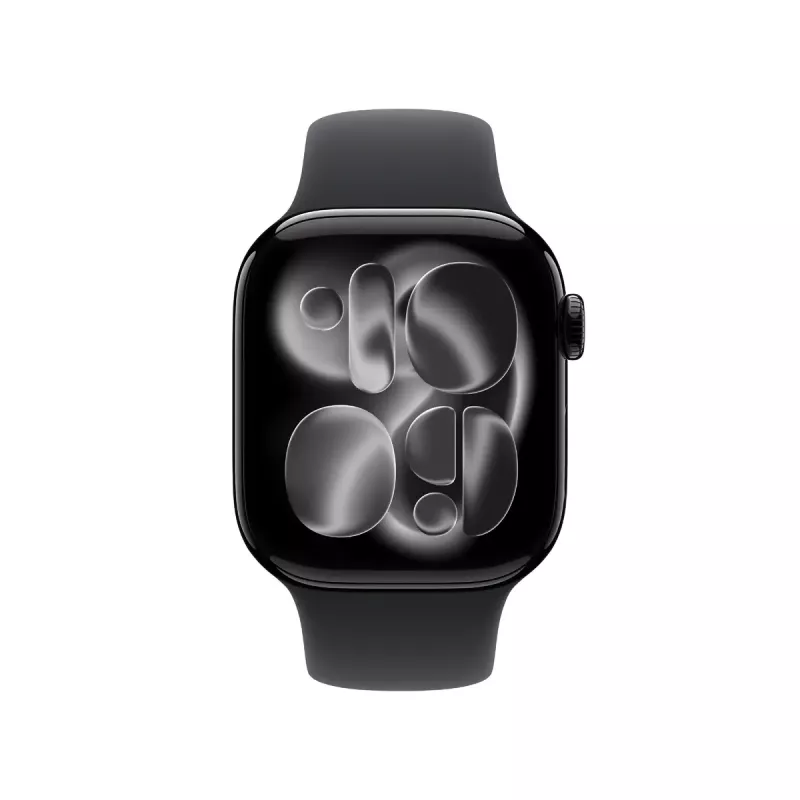 APPLE Watch Series 11 (2025) GPS 42mm Caixa de alumínio preto azeviche com pulseira desportiva S/M - Preto