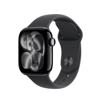 APPLE Watch Series 11 (2025) GPS 42mm Caixa de alumínio preto azeviche com pulseira desportiva S/M - Preto