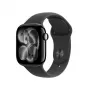 APPLE Watch Series 11 (2025) GPS 42mm Caixa de alumínio preto azeviche com pulseira desportiva S/M - Preto