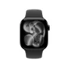 APPLE Watch Series 11 GPS 42mm Caixa de alumínio preto azeviche com pulseira desportiva preta M/L