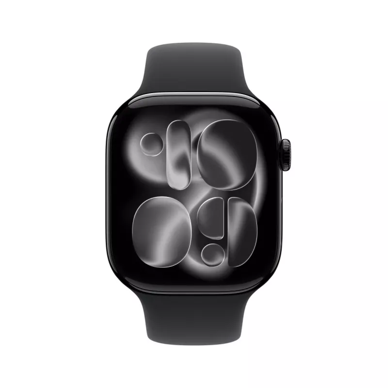 APPLE Watch Series 11 GPS + Cellular 46mm Caixa de alumínio preto azeviche com pulseira desportiva preta M/L
