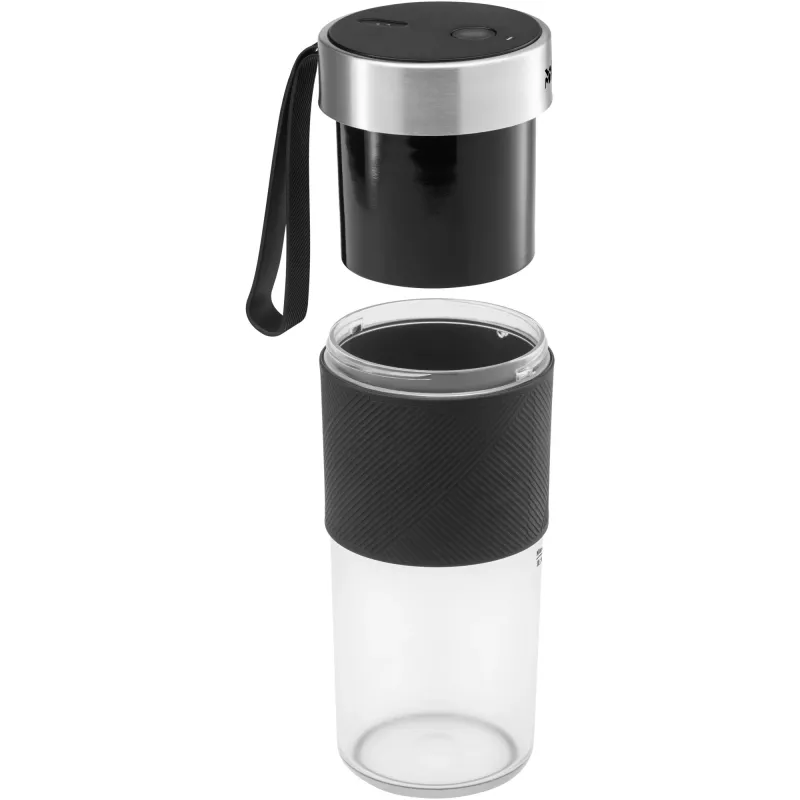 WMF KITCHENminis 0416700011 0,3 L Liquidificadora 50 W Preta, Aço inoxidável, Transparente