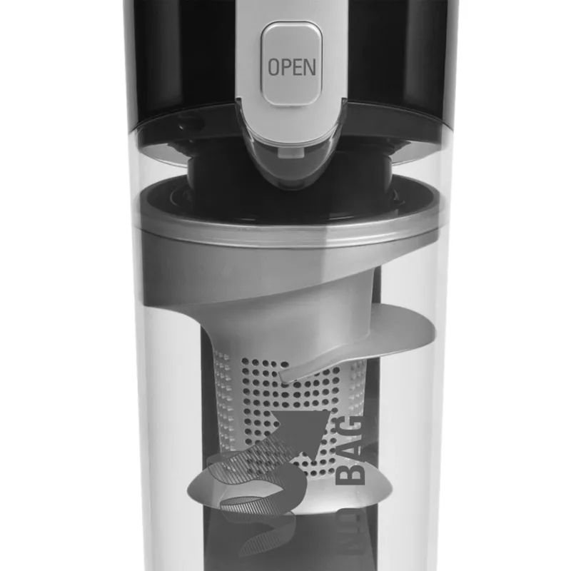 Aspirador vertical Rowenta Air Force Light RH6545 a bateria, seco, sem saco, 0,65 L, preto