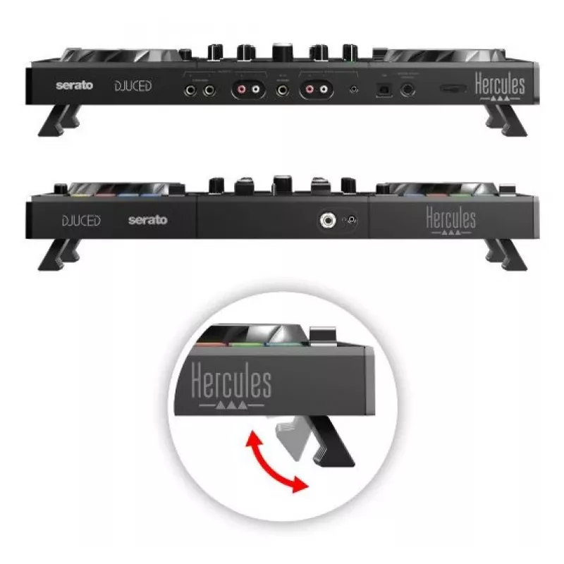 Sistema de vinil digital Hercules Inpulse 500 (DVS) Scratcher preto