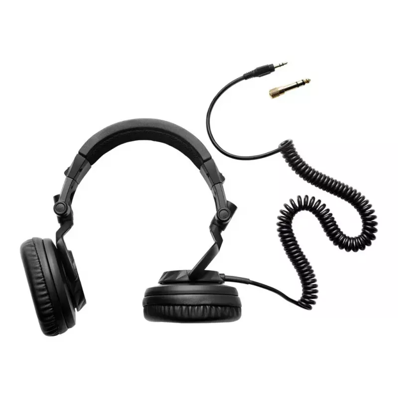 Auscultadores Hercules HDP DJ45 com fios de arco de cabeça música preto