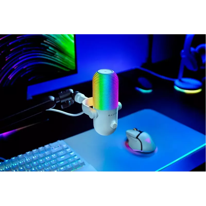 Microfone para PC Razer Seiren V3 Chroma White