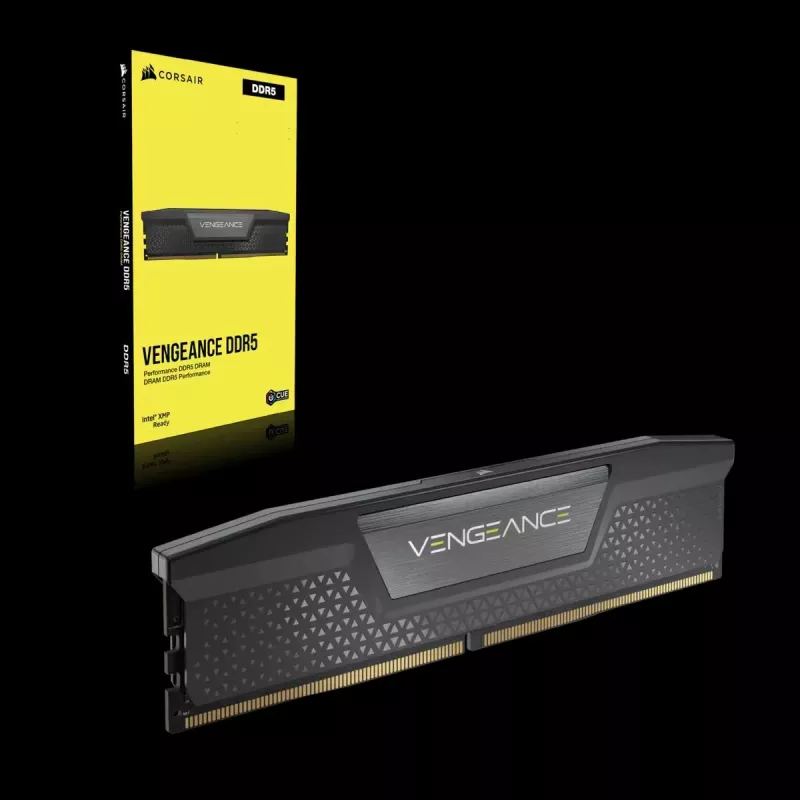 Memória CORSAIR 32GB (2x16GB) DDR5 DRAM 6400MT/s CL36 Kit de memória Vengeance – preto