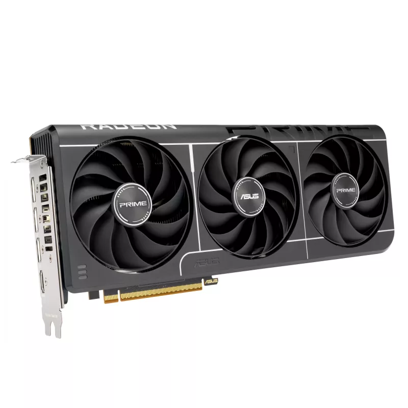 Placa gráfica ASUS Radeon RX 9070 16 GB GDDR6 PCIe 5.0 256-Bit, refrigeração com 3 ventoinhas, PCI Express 5.0