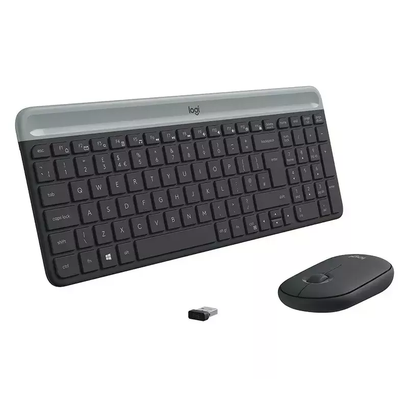 Logitech MK470 Teclado e rato sem fios, grafite, rato incluído, QWERTY US, USB