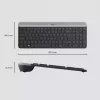 Logitech MK470 Teclado e rato sem fios, grafite, rato incluído, QWERTY US, USB