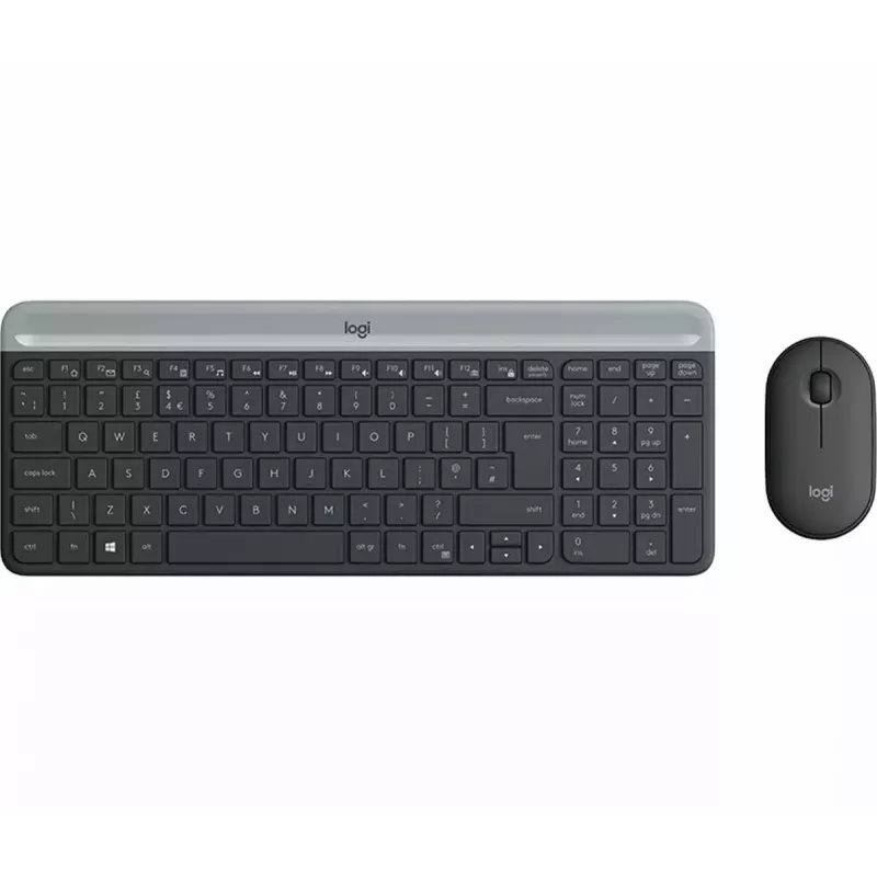 Logitech MK470 Teclado e rato sem fios, grafite, rato incluído, QWERTY US, USB