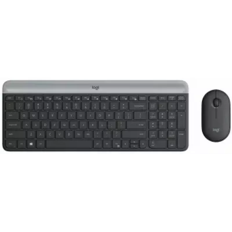Logitech MK470 Teclado e rato sem fios, grafite, rato incluído, QWERTY US, USB