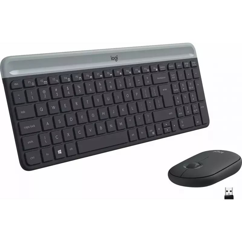 Logitech MK470 Teclado e rato sem fios, grafite, rato incluído, QWERTY US, USB