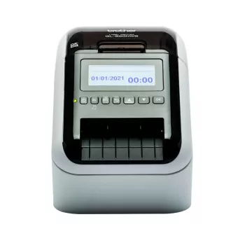 Impressora de etiquetas Brother QL-820NWBCVM impressão térmica por transferência cor 300 x 600 DPI 176 mm/s com fios e sem fios Ethernet/LAN DK Wi-Fi Bluetooth
