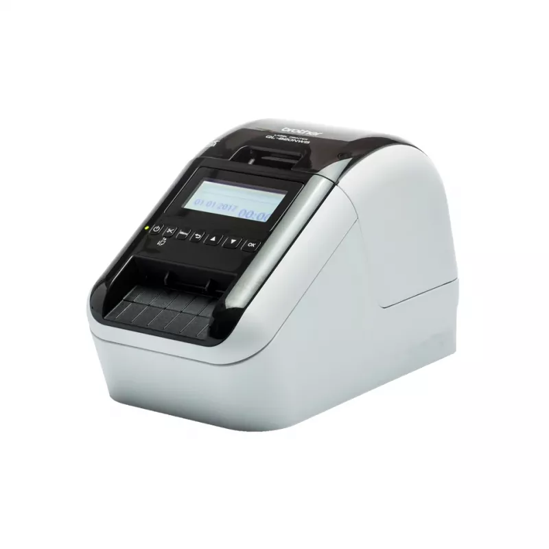 Impressora de etiquetas Brother QL-820NWBCVM impressão térmica por transferência cor 300 x 600 DPI 176 mm/s com fios e sem fios Ethernet/LAN DK Wi-Fi Bluetooth