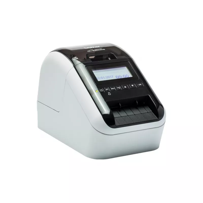 Impressora de etiquetas Brother QL-820NWBCVM impressão térmica por transferência cor 300 x 600 DPI 176 mm/s com fios e sem fios Ethernet/LAN DK Wi-Fi Bluetooth