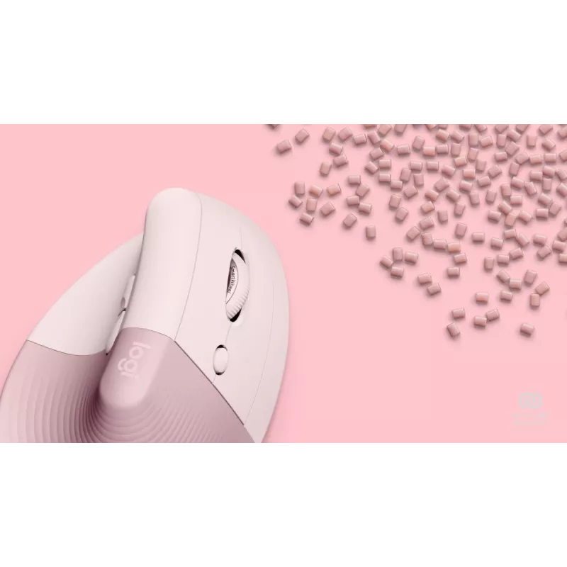 Rato LOGITECH Lift para destros sem fios rosa / rosa escuro